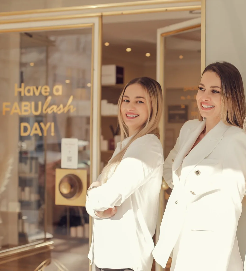 Gvantsa Rott im Wimpernstudio in Köln